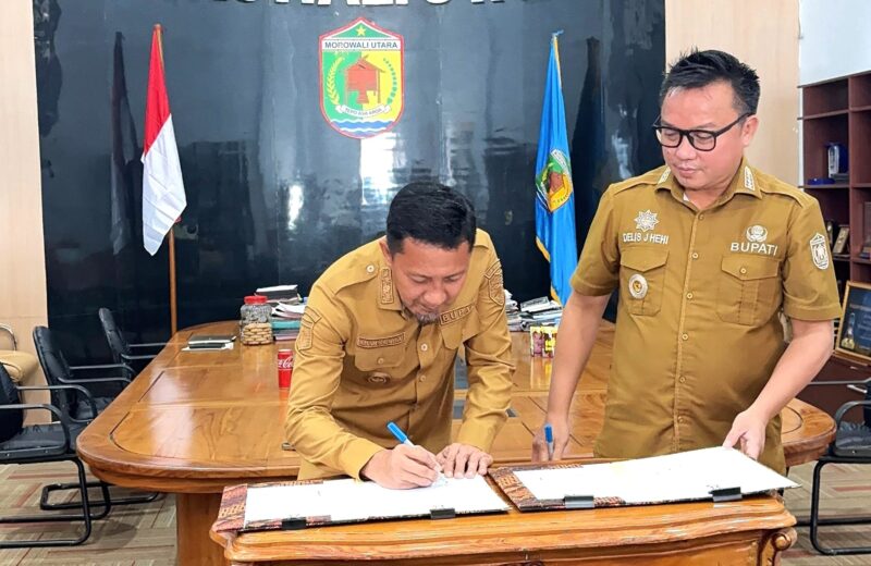 Sepakat Soal Tapal Batas, Bupati Touna dan Morut Teken MoU