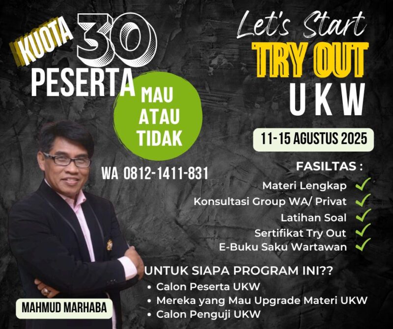 PJS Geral Try Out UKW, Persipkan Wartawan Kompeten