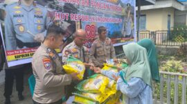 Polres Buol dan Bulog Salurkan Beras Murah, Warga Antusias Sambut Program Pangan Terjangkau