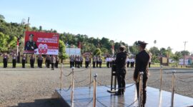 Gelar Upacara HUT RI Ke-80, Kapolres Buol Ajak Personel Wujudkan Indonesia Maju