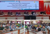 Foto Wakil Bupati Banggai Drs.H Furqanuddin.MM Buka Sosialisasi di dampingi Oleh Kajari, Kapolres,dandim,Asisten II serta perwakilan PT PLN sukteng