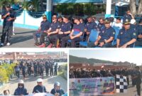 Foto Wakili Bupati Dan Wakil Bupati banggai Staf Khusus Bidang Hukum Mujiono Lasitata di dampingi Unsur Forkopimda dan Unsur OPD Camat Luwuk serta pihak Instansi Swasta ikut Jalan sehat