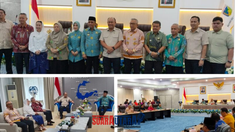 Foto Wabup Banggai Drs H.Furqanuddin.MM saat Bertemu Gubernur Sulteng Dr H.Anwar Hafid dan Kepala BGN Dadan Hindayana