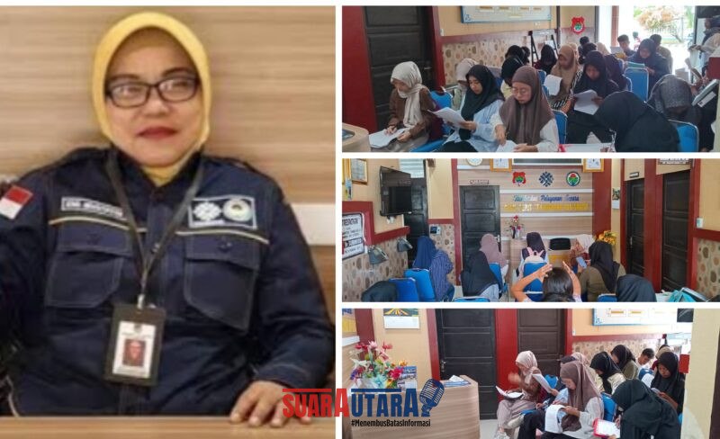 Foto Kepala Dinakertrans Ernaini Mustatim.SH.M.H dan Peserta 