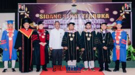Foto Asisten II Bidang Perekonomian dan Pembangunan, Mujiono, SH., MH.Ketua STT Star’s LUB, Dr. Purnama Pasande, M.Th., M.Th,