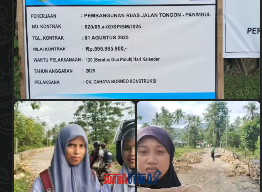 Ruas Jalan Tongon–Panimbul  (Foto:suarautara{