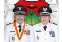 Foto Bupati Ir.H.Amirudin.MM bersama Wakil Bupati Banggai Drs.H.Furqanuddin.MM Instruksikan Aparat mulai tingkat kabupaten, Kecamatan,Kelurahan dan Desa terus berikan Sosialisasikan Visi agar masyarakat paham