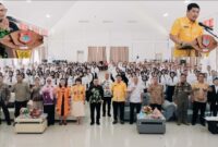 Foto Bupati Banggai Ir H.Amirudin.MM didampingi Plt Kaban BKD Safrudin Hinelo.S.STP.M.Si Membuka Pelatihan Dasar (LATSAR) CPNS Golongan III dan II Angkatan XXIII, XXIV, XXV, XXVI & VIII Tahun 2025