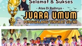 Foto Kebersamaan dan mengikuti kegiatan perkemahan Kecamata di Desa koyoan Permai