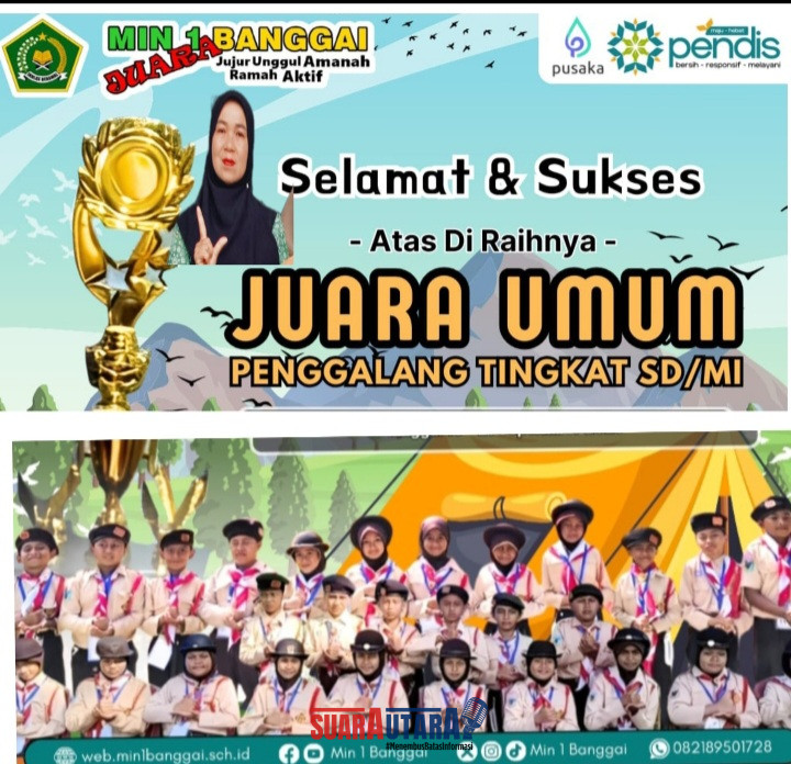 Foto Kebersamaan dan mengikuti kegiatan perkemahan Kecamata di Desa koyoan Permai