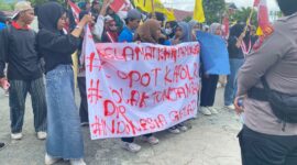 Ratusan Massa AMARA Geruduk Polres & DPRD Touna, Desak Copot Kapolri dan Tuntaskan Kasus Afan