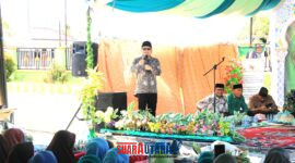 Bupati Buol Risharyudi Triwibowo menyampaikan Sambutan.(Foto Diskominfo)