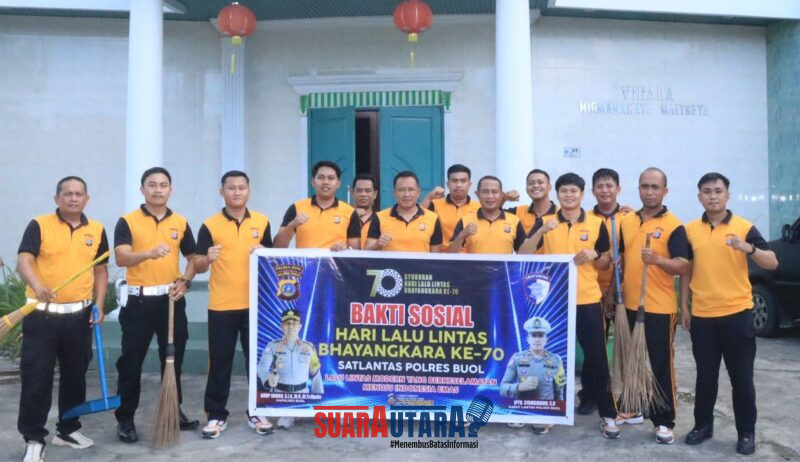 Satlantas Polres Buol Gelar Bakti Sosial di Sejumlah Rumah Ibadah