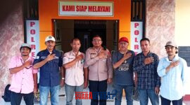 Kapolres Buol, AKBP Irwan S.I.K, M.H, M.Tr.Opsla, bersama pengurus PJS Buol.
