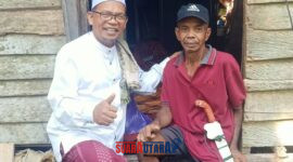 Tokoh Masyarakat, Abdullah Lamase bersama Safri Suleman (Foto:ISt)