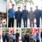 Bupati Ir.H.Amirudin.MM serahkan SK Plt dapada Lima pejabat dan di damping Sekda Moh.Ramli Tongko serta Plt Kaban BKD Safrudin Hinelo.S.STP.M.Si