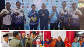 Foto Wabup Banggai Drs.H.Furqanuddin.MM didampingi Staf Khusus Bupati H.Alimudin,Kabid Kesiapgaan BPBD Oksasetiawan,Sekdis Damkar Serta Stafnya 