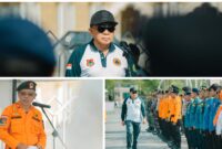 foto Istimewa. : Wabup banggai Drs.H.Furqanuddin.MM Buka kegiatan Apel kesiapsiagaan bencana dan Kaban BPBD Fery Sujarman  