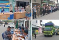 foto istimewa : Kadishub banggai Farid Hasbullah Karim.SH.M.H saat Pantau Dua Tempat oprasi kendaraan bersama Dua Tim Gabungan