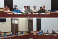 foto istimewa :  Didepan Ketua Komisi III serat beberapa, anggota dengarkan Kadishub Farid Hasbullah Karim.SH.M.H saat memberikan penjelasan terkait penyrapan anggran dinas perbubinga banggai