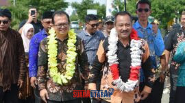 foto Istimewa: Asisten II Bidang Perekonomian dan Pembangunan Mujiono, SH., MH, Tim Fasilitasi Pembentukan Kecamatan Kemendagri, serta Perwakilan Gubernur Sulawesi Tengah