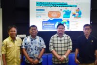 foto Istimewa: Kadis DKISP Banggai Lesmana  p Kulap terima kunjungan Ketua Komisi Informasi Provinsi Sulteng, H. Abbas H.A. Rahim, S.H., M.Ed,