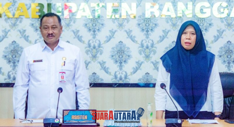 foto istimewa  : Mewakili Bupati Banggai Asisten Bidang Perekonomian dan Pembangunan Setda Banggai, Mujiono bersama Ratna, pejabat fungsional Pembina Industri Disperindag Sulteng.