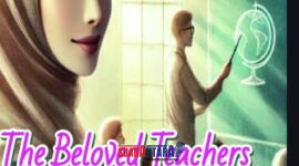 The cover of the bilingual (English–Indonesian) single-author poetry anthology The Beloved Teachers (2025) by Leni Marlina.