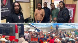 foto istimewa : Pelaku Pencurian dan Pembunuhan di Amankan Tim Resmob Tompotika dan Tim Inafis 