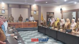foto istimewa : Mewakili Bupati Sekda Banggai Moh Ramli Tongko Saat membuka kegiatan PJPK 