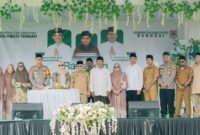 foto istimewa : Bupati Banggai Ir H.Amirudin.MM Saat menghadiri Tabliq Akbar di Toili Jaya 