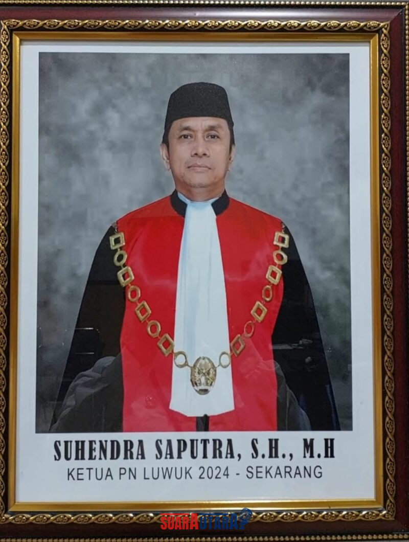foto istimewa : Ketua Pengadilan Negeri Luwuk Suhendra Saputra.S.H,M.H.