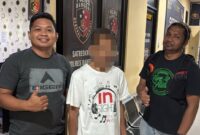 foto istimewa : Humas Polres Banggai Kaket Tersangka Pencabulan Anak di bawah umur di tangkap anggota Resmob tompotika polres banggai