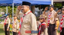foto istimewa : Staf Ahli Bupati Banggai Bidang Pemerintahan, Hukum, dan Politik, Mujiono, yang hadir mewakili Bupati Banggai