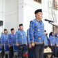 foto istimewa : Sekda Banggai Moh.Ramli Tongko saat memimpin upacara 