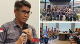 Ketum DPP PJS, Mahmud Marhaba bersama seluruh peserta Musdalub, D'Mystic Kaffe, Ampana, Rabu (3/12/2025)