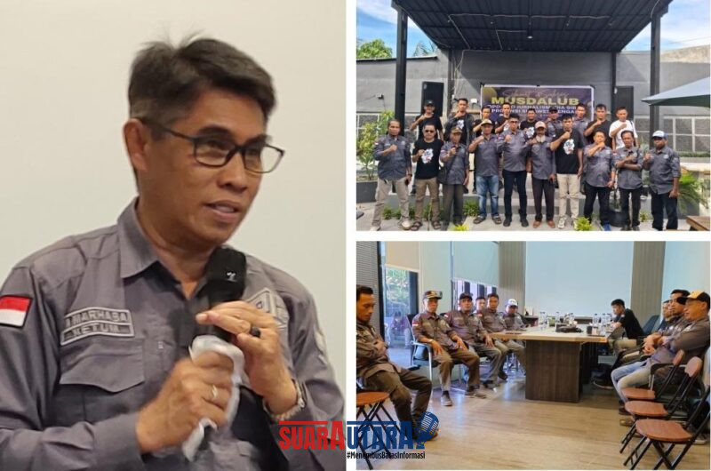 Ketum DPP PJS, Mahmud Marhaba bersama seluruh peserta Musdalub, D'Mystic Kaffe, Ampana, Rabu (3/12/2025)