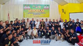 Bupati Risharyudi Buka Musorkab II KONI Buol, Sabtu (27/12/2025) Foto : Diskomindo