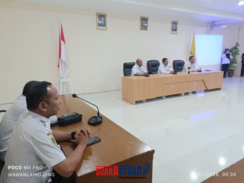 Wakil Bupati Buol, Moh. Nasir DJ Daimaroto memimpin Rapat Persiapan Pelaksanaan Peringatan (HARDESNAS) Tahun 2026, Rabu (7/1/2026) Foto : Wawan Laindjong