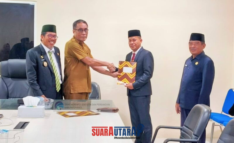 Sertijab di BPMD Kab.Buol Disaksikan Wakil Bupat NAsir, Senin (12/1/2026).