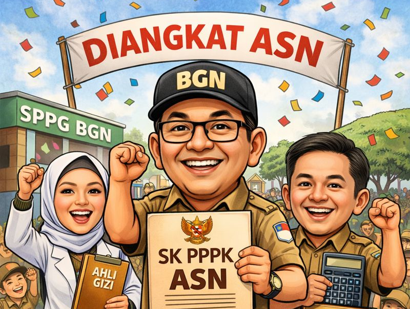 32 Ribu Pegawai SPPG Dilantik Jadi PPPK Awal 2026, (Foto:Isutrasi)