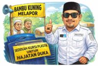 ASN Buol Wawan Laindjong Dirikan BKM, Bantu Warga Kedukaan Lewat Sedekah Kursi Plastik (Foto : Karikatur/SU)