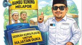 ASN Buol Wawan Laindjong Dirikan BKM, Bantu Warga Kedukaan Lewat Sedekah Kursi Plastik (Foto : Karikatur/SU)