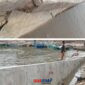 foto istimewa : Beginilah lah kondisi Talut yang dibangun bangun dengan anggaran 3.3 miliar dan sangat membahayakan anak anak saat mandi laut