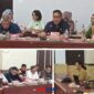 foto istimewa : Ketua komisi II Irwanto Kulap bersama Sekertaris dan para anggotanya Gelar pendapat bersama perusahaan dan Kepala desa masing serta pemda juga BPN