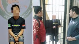 foto istimewa : RA(35)Warga banlantak jadi pengedar sabu saat di penginapan