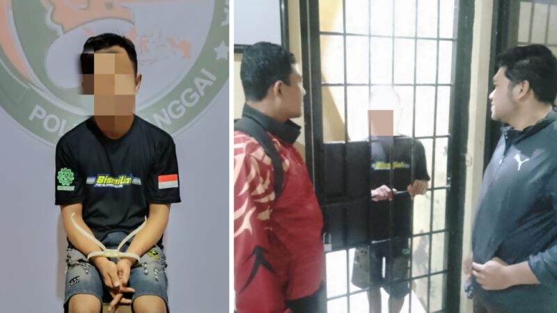 foto istimewa : RA(35)Warga banlantak jadi pengedar sabu saat di penginapan