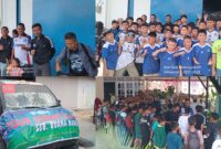 foto istimewa : Saat Tim SSB Buana Nambo Saat persiapan balik dari rumah di Gorontalo dan Tim Tiba di jemput Presiden SSB Buana Nambo Hadiwiyono dipelabuhan luwuk