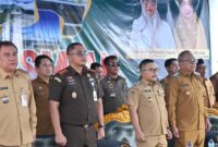 foto istimewa : Bupati banggai bersama para Sekda dan jajaran unsur forkopimda.