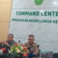 foto istimewa : Kepala PN Luwuk Suhendra Saputra.SH.MH didampingi Panitra dan Stafnya saat Gelar Konprensi pers
